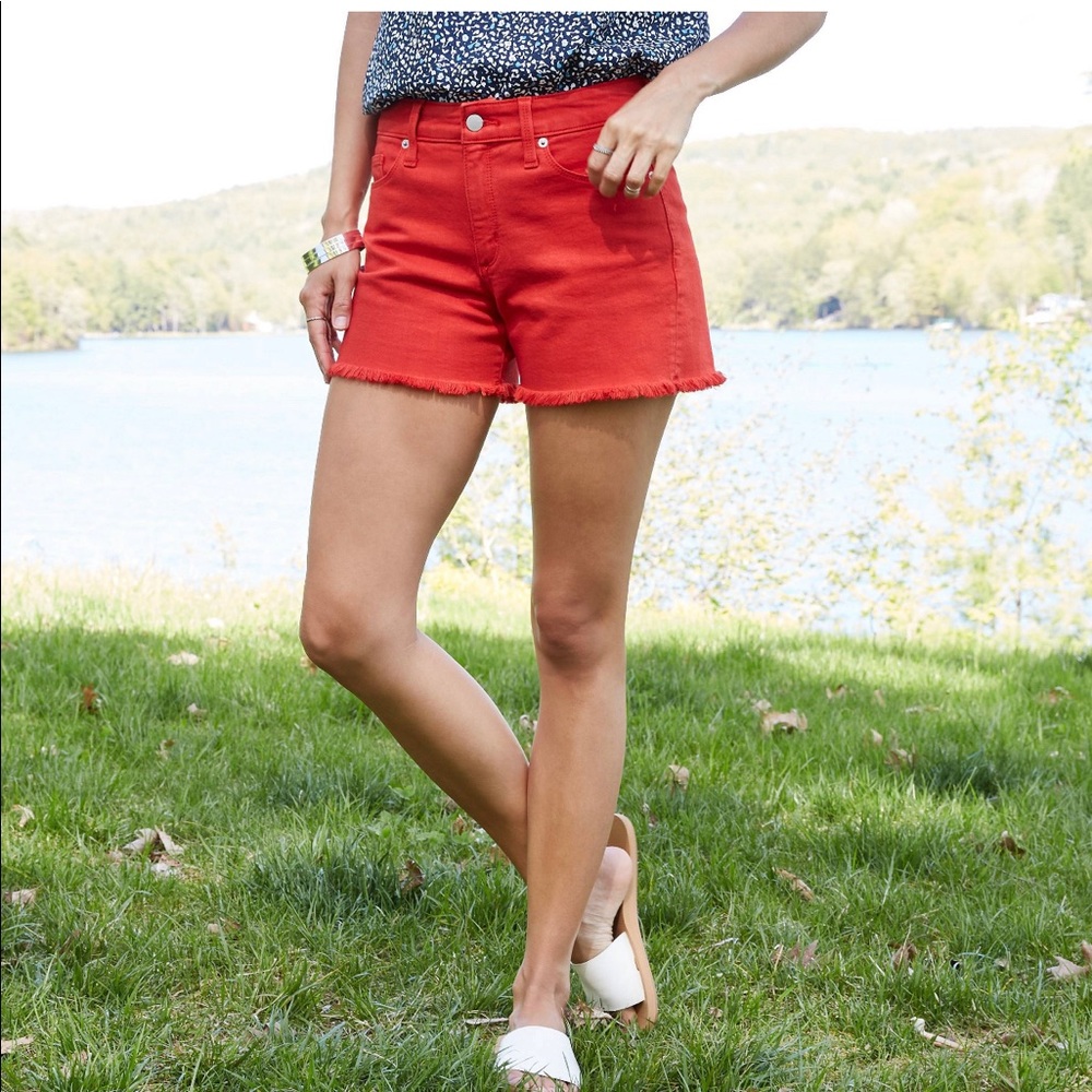 NWOT Universal Thread Cutoff Shorts in Red